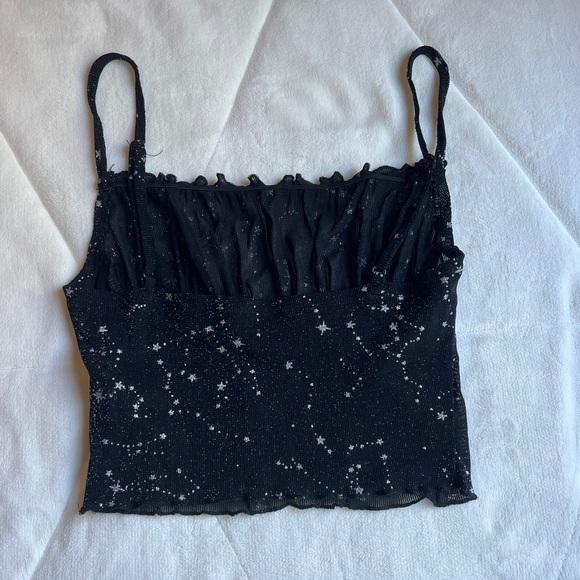 Black and silver mesh tank - Picture 3 of 4